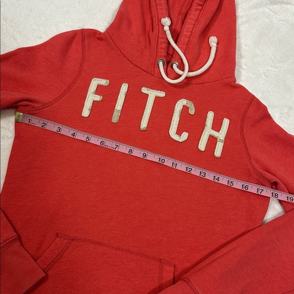 Y2K Vintage Abercrombie & Fitch Pullover Hoodie Preppy Coastal Distressed Logo M - Picture 4 of 7